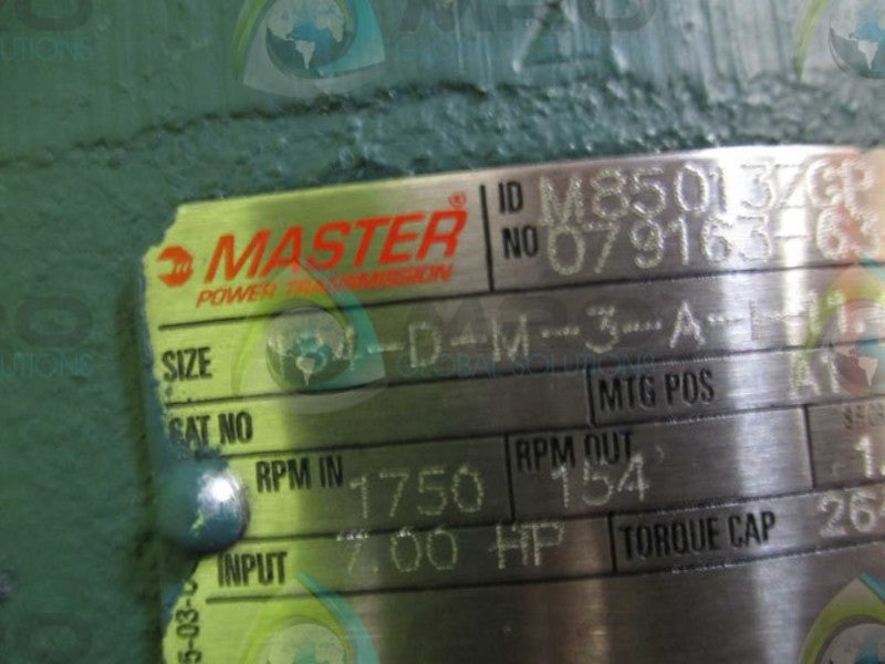 DODGE MASTER M85013ZGP GEAR REDUCER 7 HP 1750 RPM  NSNP