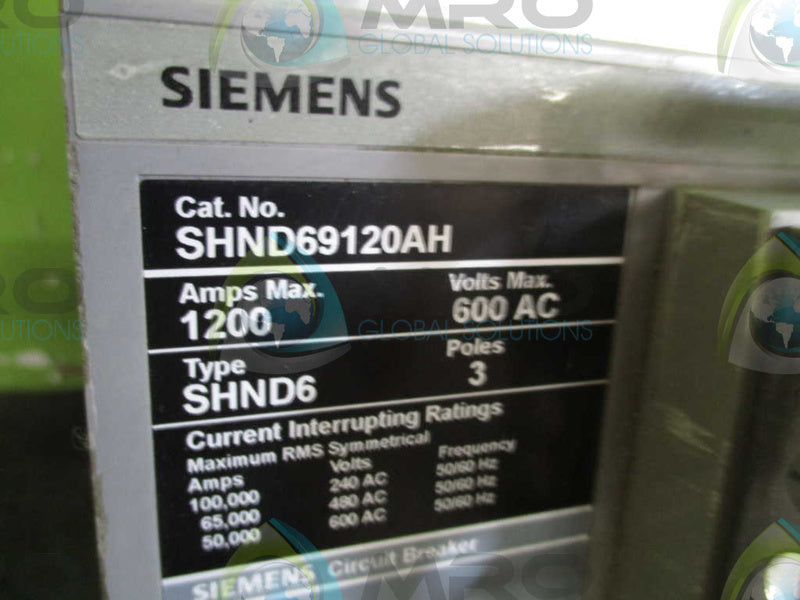 SIEMENS SHND69120AH  UNMP