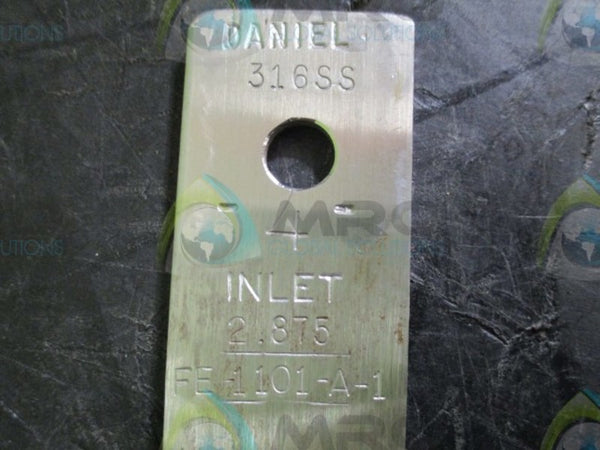 DANIEL 316SS STAINLESS STEEL ORIFICE PLATE 4" x 2.875" INLET  NSNP