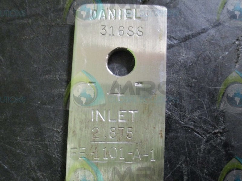 DANIEL 316SS STAINLESS STEEL ORIFICE PLATE 4" x 2.875" INLET  NSNP