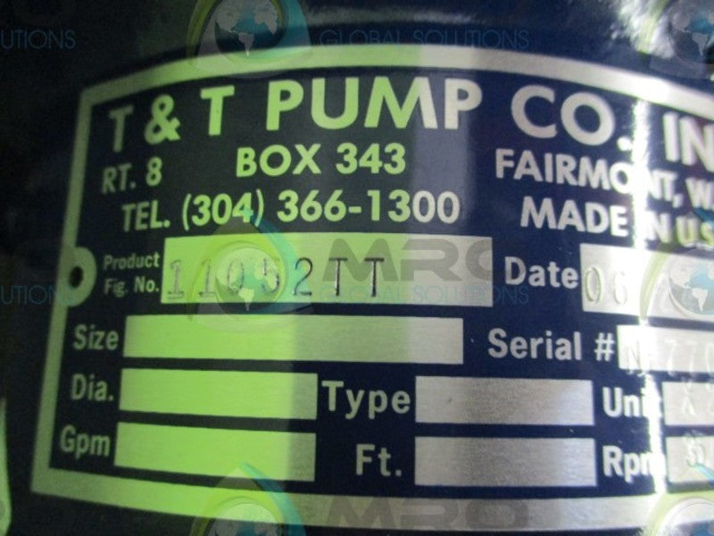 T & T PUMP 6124A NSNP