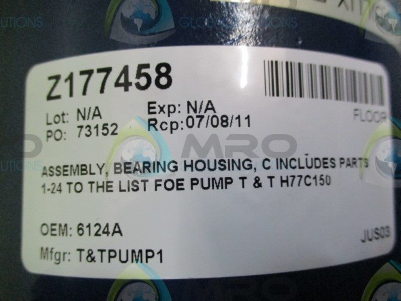 T & T PUMP 6124A NSNP