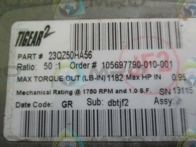 DODGE 2 23QZ50HA56 0.95HP 1750RPM  UNMP