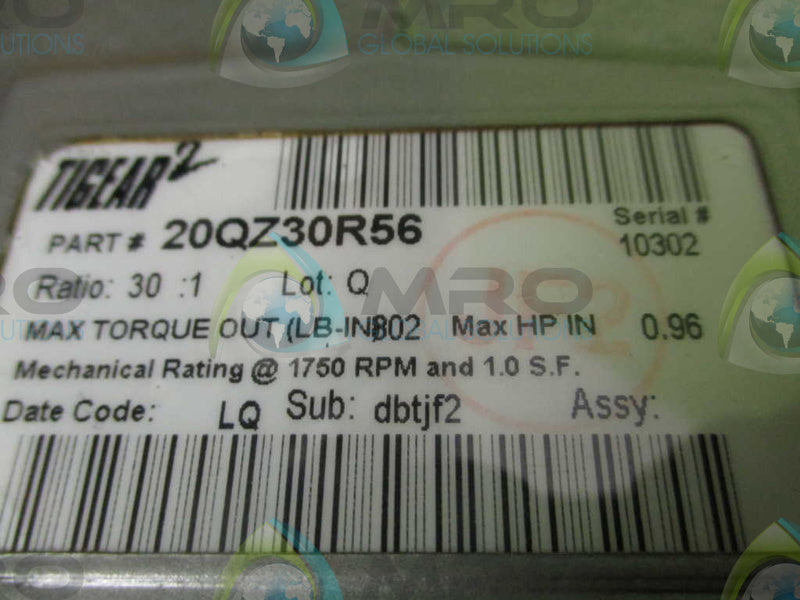 DODGE 2 20QZ30R56 0.96HP 1750RPM  NSNP