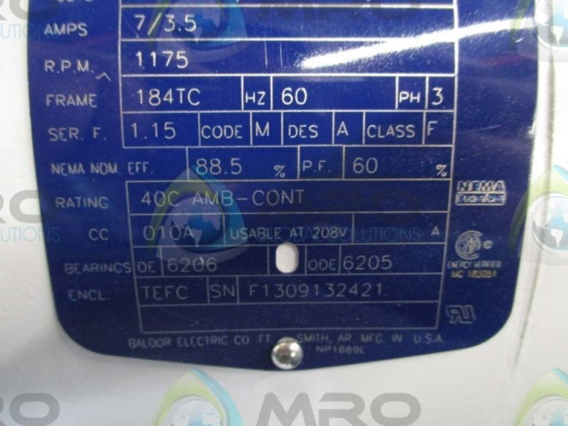 BALDOR CEWDM3614T 36F317S917CI NSNP