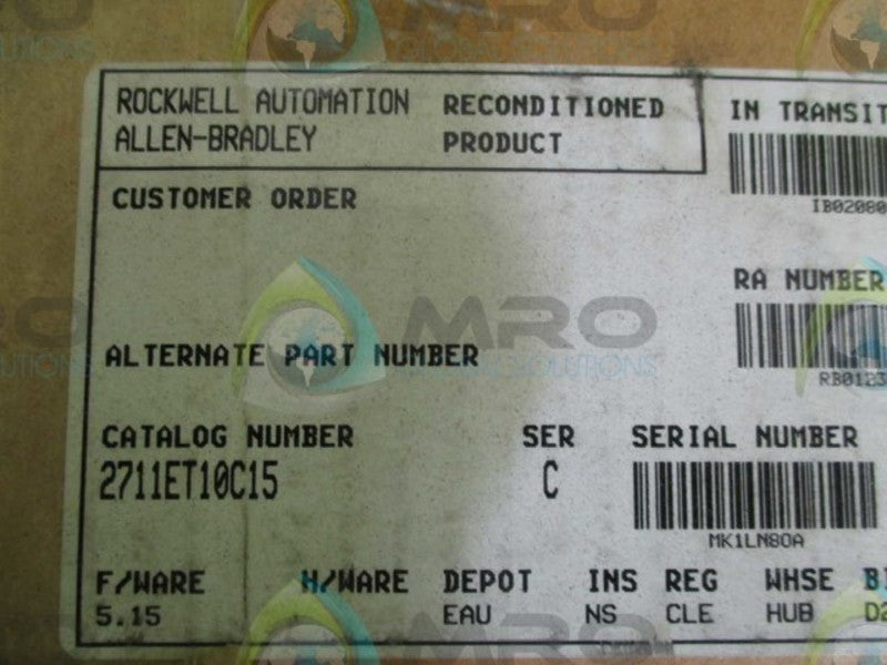 INDUSTRIAL SPARE PART 2711E-T10C15X SER. C REMAN