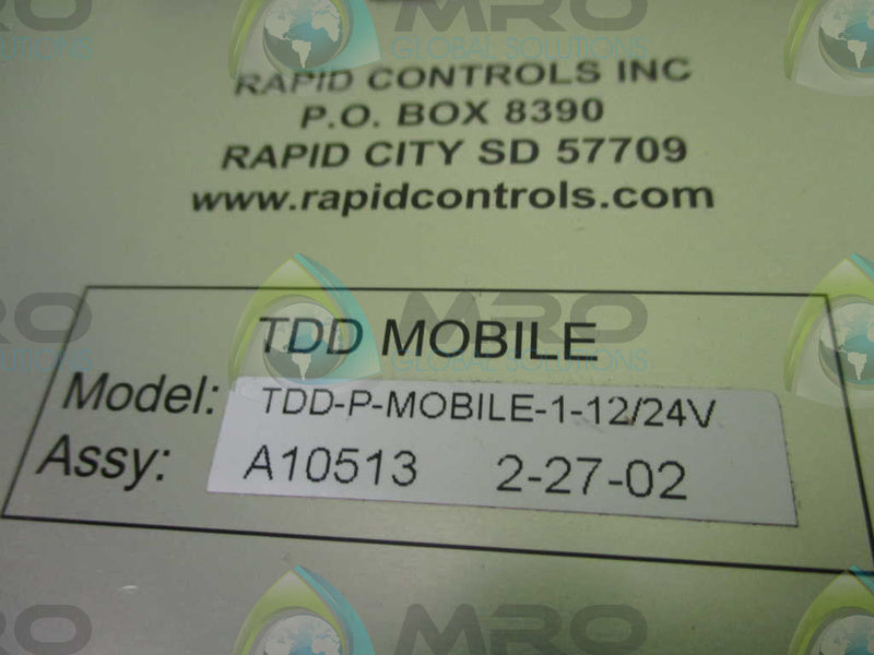 RAPID CONTROLS TDD-P-MOBILE-1-12/24V  A10513  UNMP