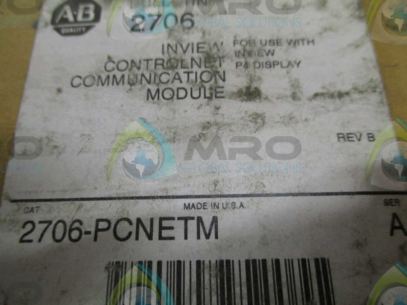 INDUSTRIAL SPARE PART 2706-PCNETM SER. A REV. B NSMP