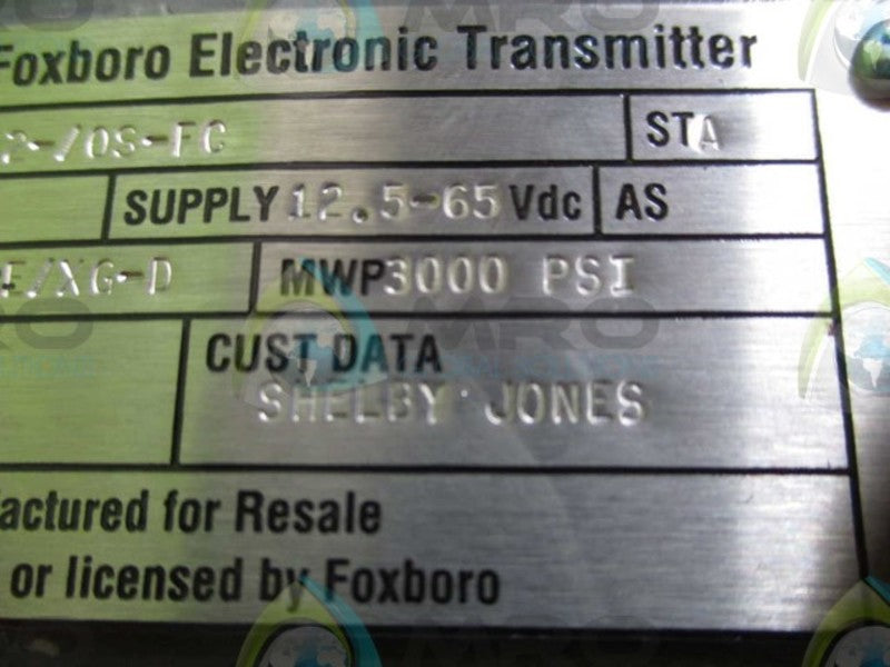 FOXBORO 823DP-I3S2TH2-/0S-FC REMAN