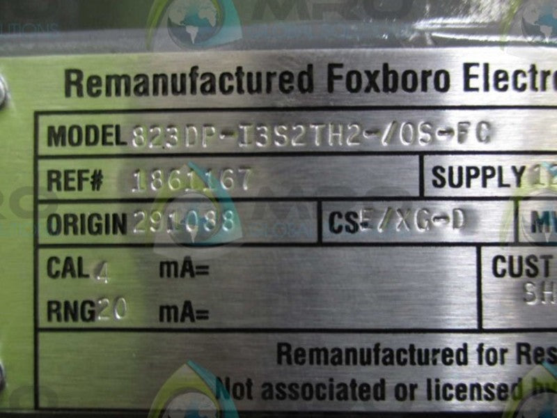 FOXBORO 823DP-I3S2TH2-/0S-FC REMAN