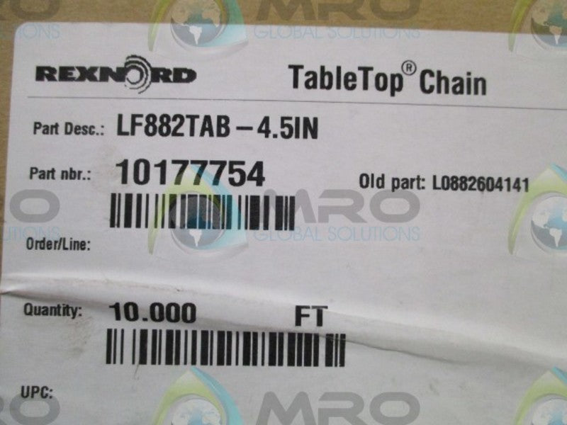 REXNORD LF882TAB-4.5IN 10FT NSMP
