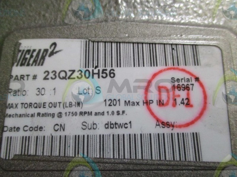 DODGE 2 23QZ30H56 1.42 HP 1750 RPM  NSNP