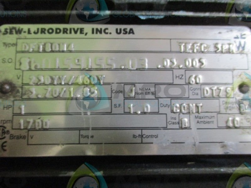 SEW EURODRIVE DFT80N4 KA37TDT80N4 UNMP