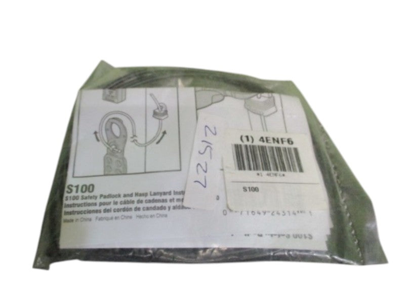 MASTER LOCK 4ENF6 SAFETY PADLOCK AND HASP LANYARD  NSMP