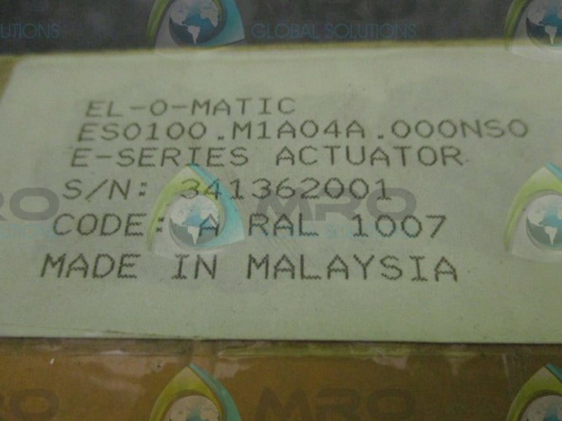 EL-O-MATIC ES0100.M1A04A.000NS0 NSMP