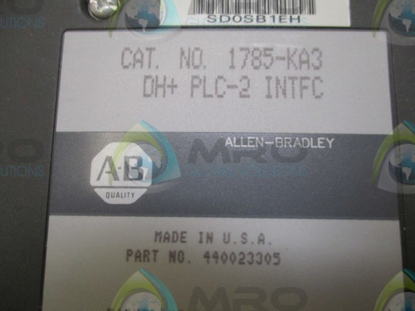ALLEN BRADLEY 1785-KA3 SER. A F/W C COMMUNICATION MODULE  NSMP