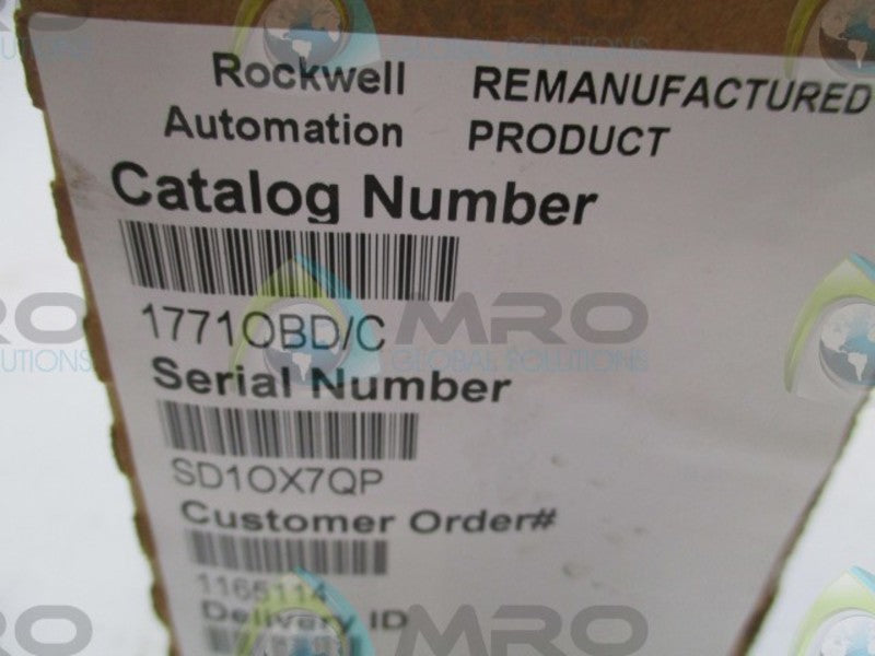 ALLEN BRADLEY 1771-OBD SER. C (REMANUFACTURED)  NSMP