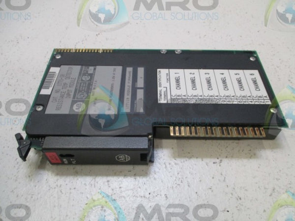 ALLEN BRADLEY 1771-IR SER. A F/W L INPUT MODULE (REMANUFACTURED)  NSMP