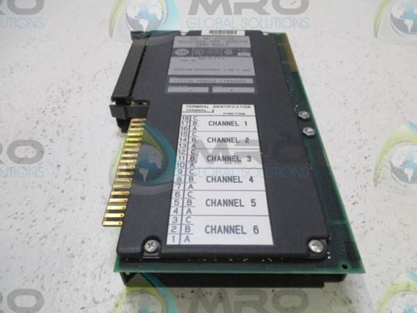 ALLEN BRADLEY 1771-IR SER. A F/W L INPUT MODULE (REMANUFACTURED)  NSMP