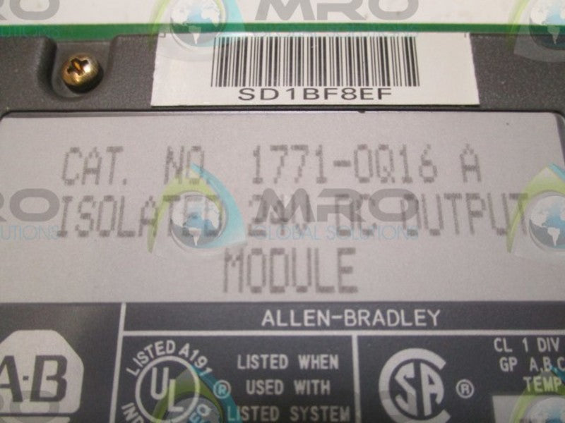 ALLEN BRADLEY 1771-OQ16 SER. A F/W A (REMAN)  NSNP