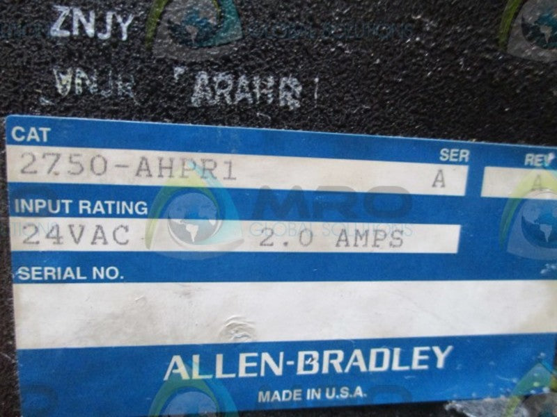INDUSTRIAL SPARE PART 2750-AHPR1 UNMP