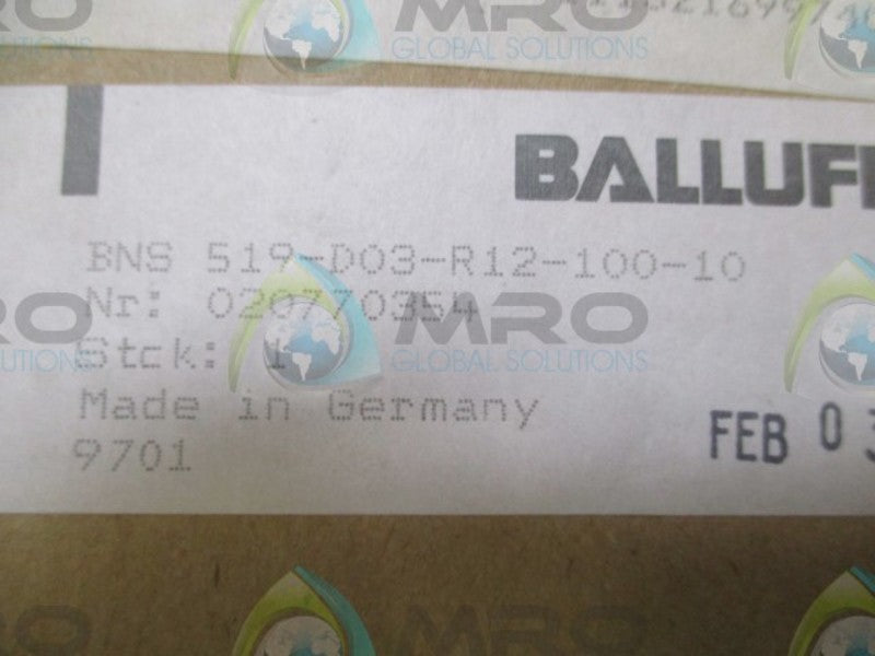 BALLUF BNS-519-D03-R12-100-10 NSFS
