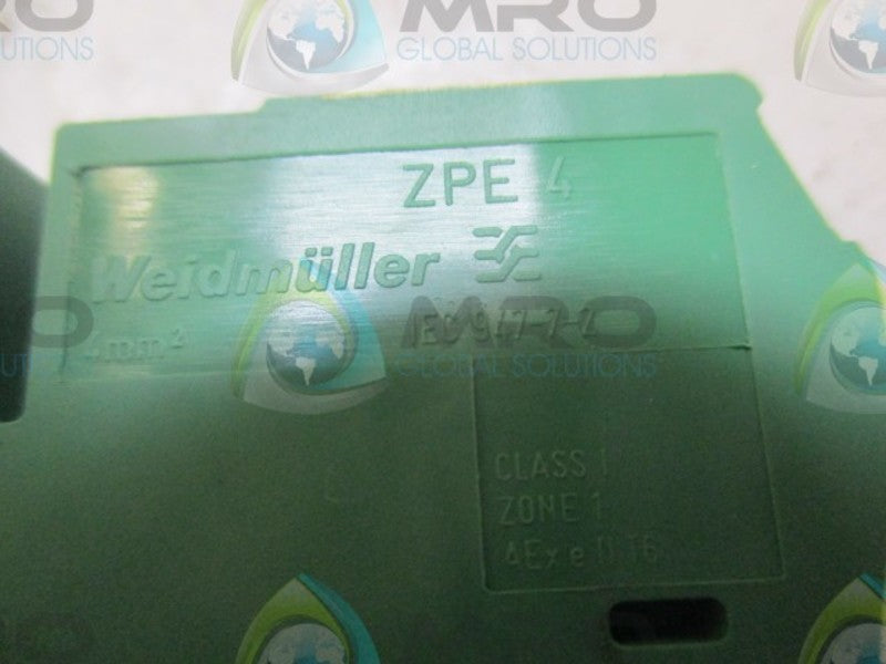 LOT OF 76 WEIDMULLER ZPE 4 TERMINAL BLOCK NSMP
