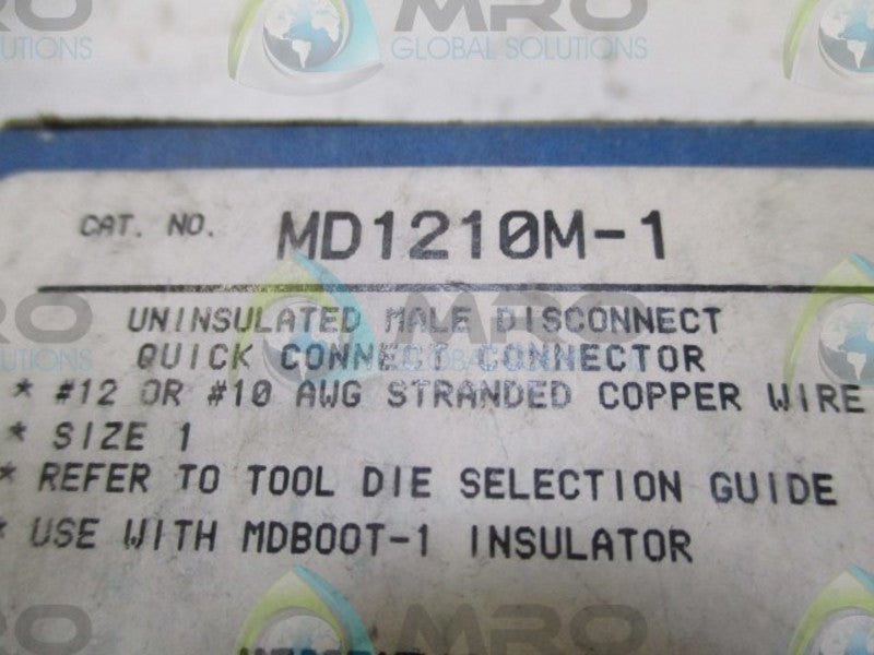 LOT OF 8 THOMAS & BETTS MD1210M-1 UNINSULATED MALE DISCONNECT NSMP
