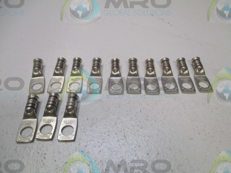 LOT OF 13 PANDUIT LCAF2-12-E ONE HOLE COPPER LUG NSMP