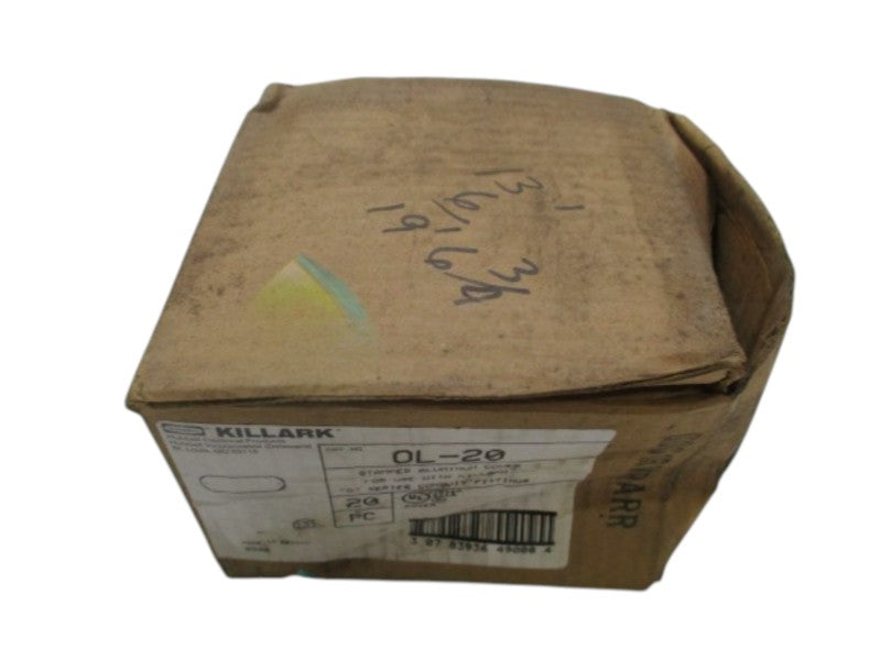 KILLARK OL-20 STAMPED ALUMINUM COVER PACKAGE OF 20  NSMP