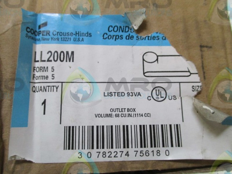 CROUSE-HINDS LL200M CONDUIT OUTLET BODY 2"  NSMP