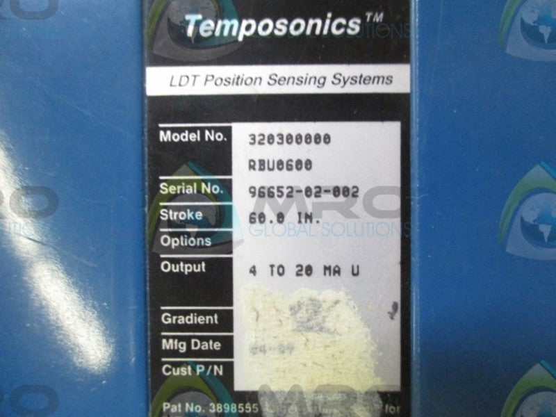 TEMPOSONICS 320300000-RBU0600 LDT POSITION SENSING SYSTEM  UNMP