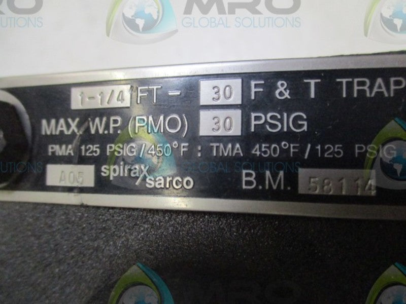SPIRAX SARCO A05 STEAM TRAP  NSNP