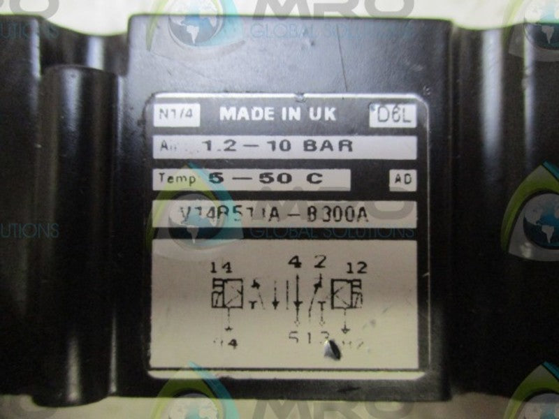 NORGREN V14R51IA-B300A SOLENOID VALVE (AS PICTURED) UNMP