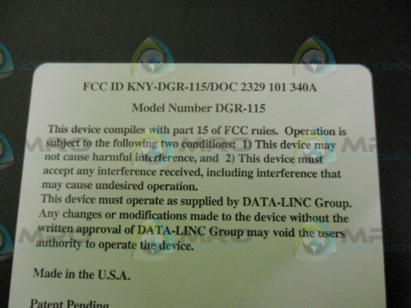 DATA-LINC GROUP SRM6000 WIRELESS RADIO MODEM  NSMP