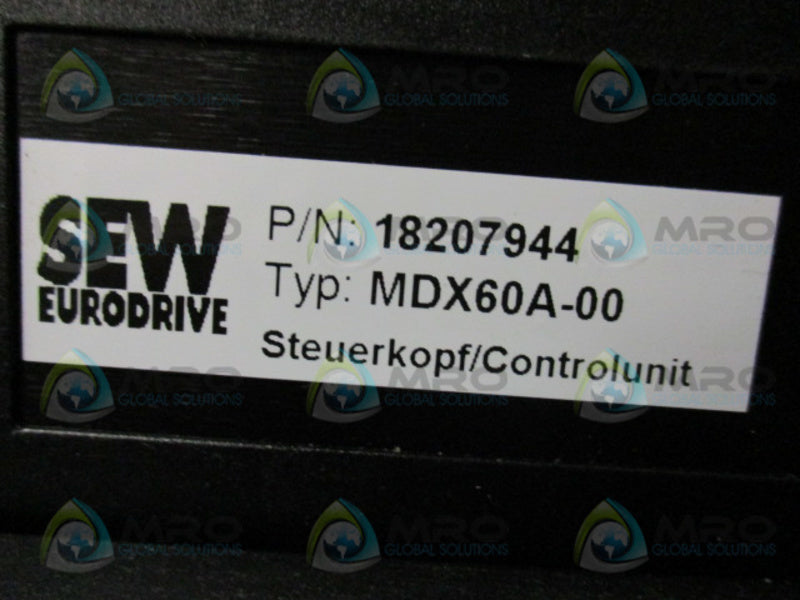 SEW EURODRIVE MDV60A0550-503-4-00 (AS PICTURED)  UNMP