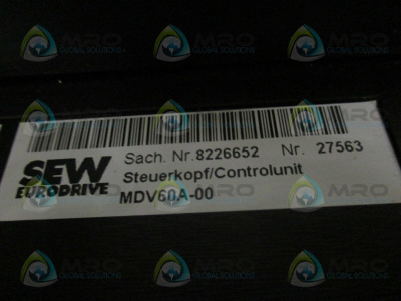 SEW EURODRIVE MDV60A0550-503-4-00 (AS IS)  UNMP