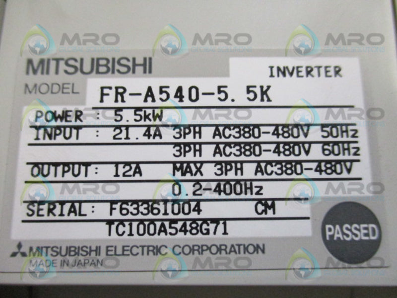 MITSUBISHI FR-A540-5.5K NSNP