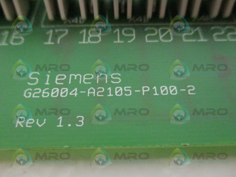 SIEMENS G26004-A2105-P100-2 CIRCUIT BOARD  UNMP