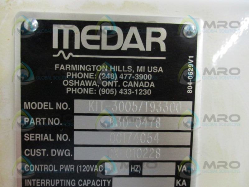 MEDAR KIT-3005/T93300 830-0478 SINGLE PHASE POWER MODULE  UNMP