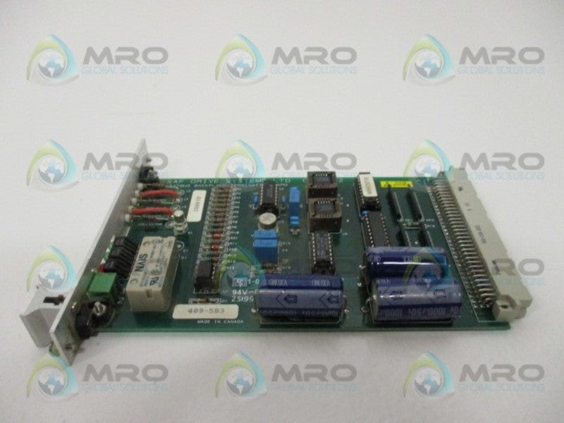 SAFTRONICS CA409-2 BACKPLANE TERMINAL CARD  UNMP
