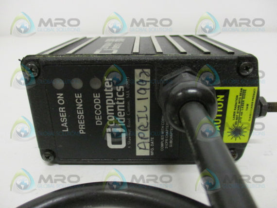 COMPUTER IDENTICS A1-62620-1 LASER BARCODE SCANNER  NSNP