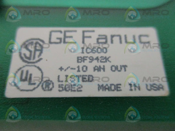 GE FANUC IC600BF942K ANALOG OUTPUT BOARD  NSNP