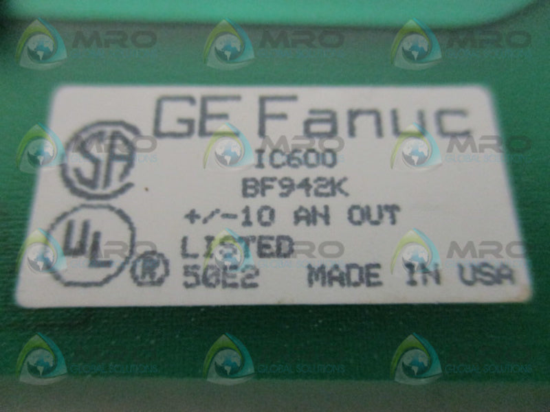 GE FANUC IC600BF942K ANALOG OUTPUT BOARD  NSNP