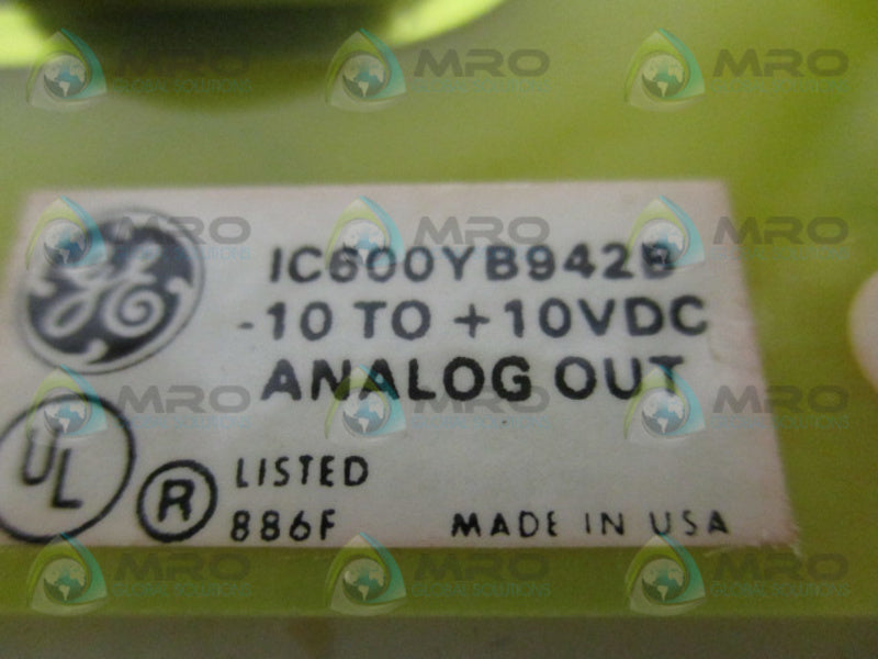 GENERAL ELECTRIC IC600YB942B OUTPUT BOARD UNMP
