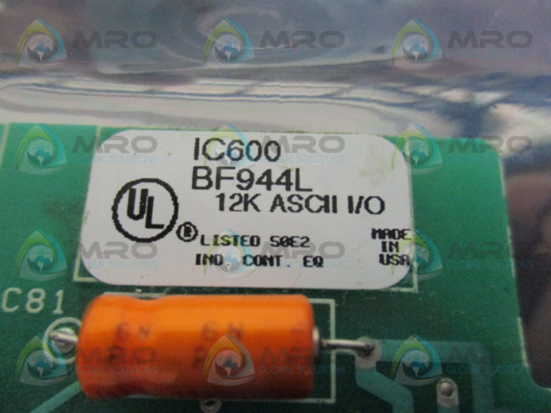 GE FANUC IC600BF944L ASCII I/O MODULE  NSMP