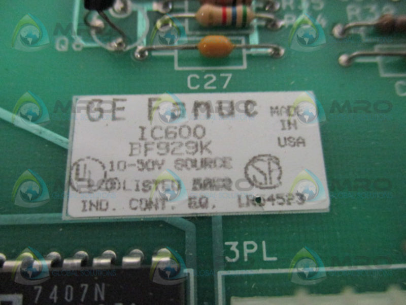 GE FANUC IC600BF929K OUTPUT CARD NSMP