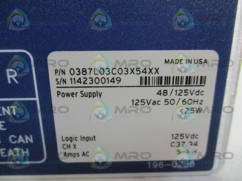 SEL 0387L03C03X54XX  NSMP