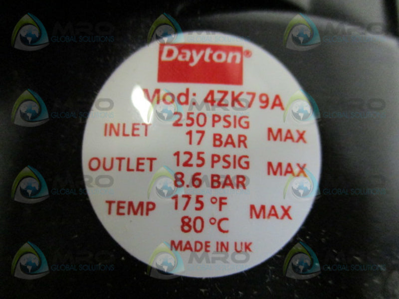 DAYTON 4ZK79A FILTER REGULATOR  NSNP