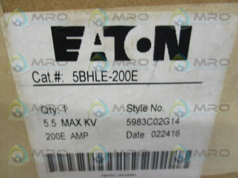 EATON 5BHLE-200E HELIX TYPE CURRENT LIMITING FUSE  NSFS